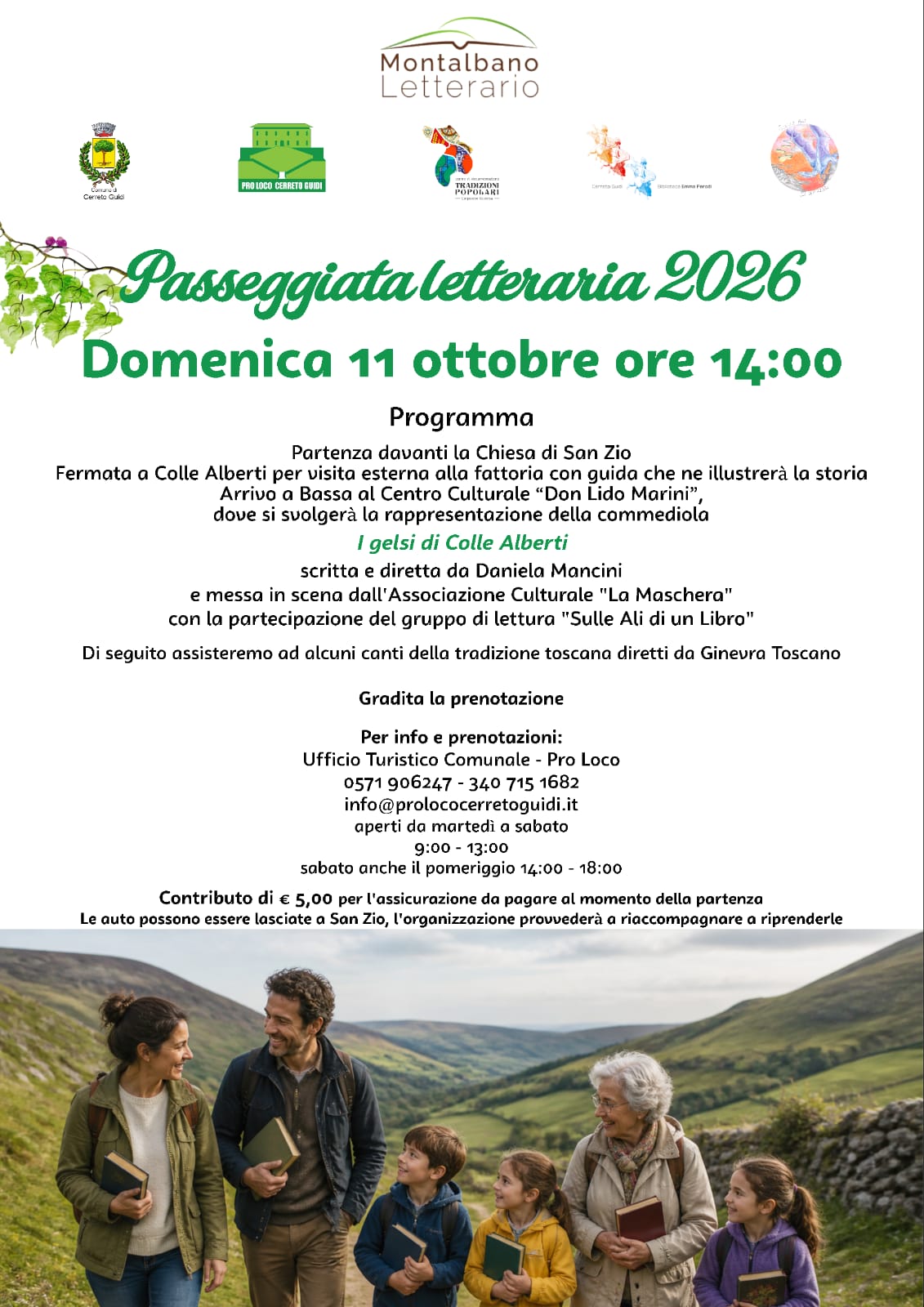 Progetto Montalbano letterario - Camminata letteraria - CERRETO GIUIDI